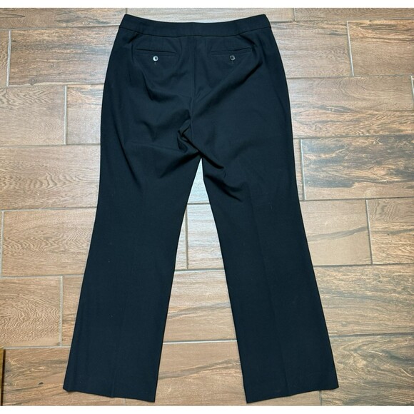 Women's Talbots Dress Pants Black Curvy Fit Mid Rise Work Straight Leg Size 10 - Picture 8 of 8